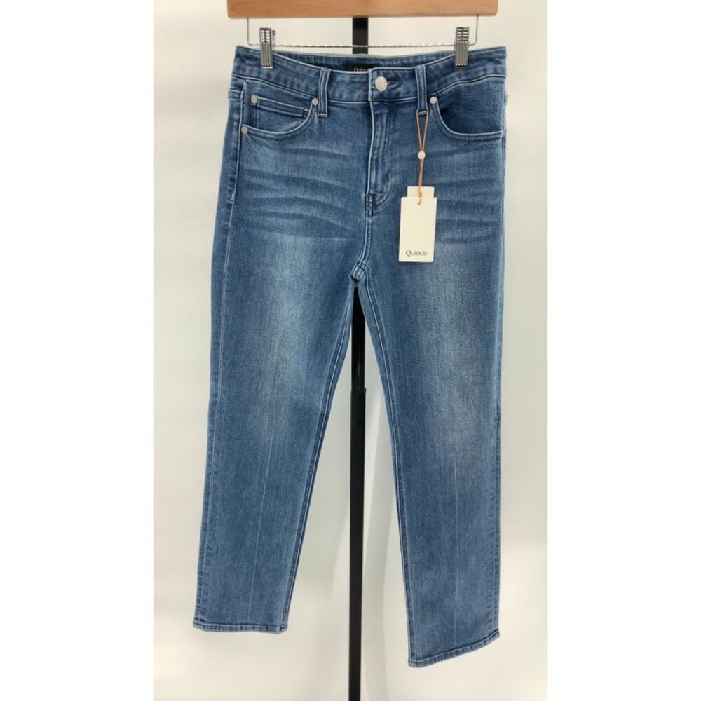 Quince Women's Mid Blue Slim Jeans
